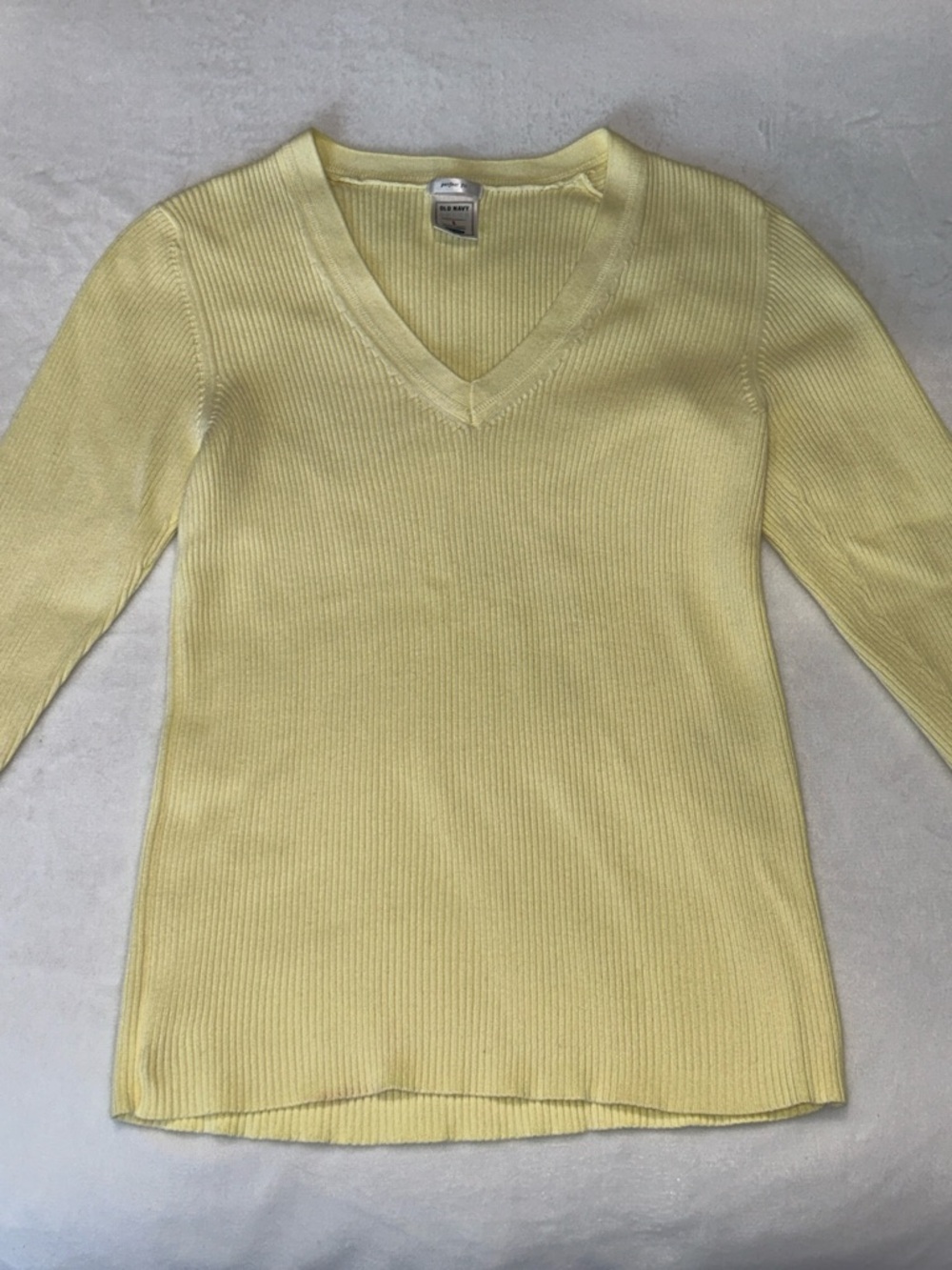 Old Navy Ribbed Yellow Sweater Large